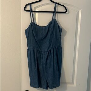 Old Navy Blue Denim Romper